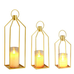 Metal Candelabra with Candle Included