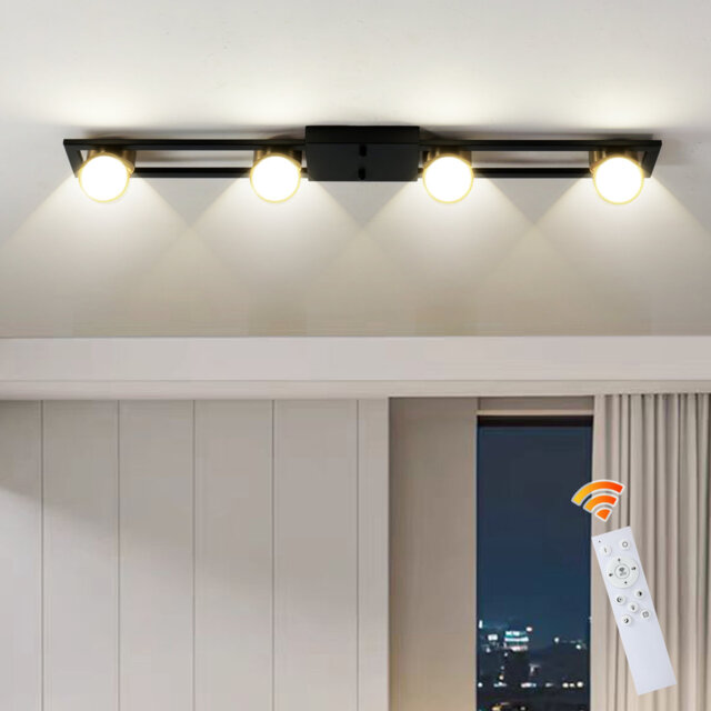 4 - Light 90cm LED Dimmable Rotatable Flush Mount