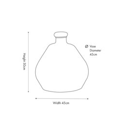 Handmade Glass Floor Vase