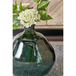 Orange Organic Shaped Recycled Glass Vase