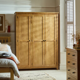 North Castle 3 Door Solid Wood Wardrobe