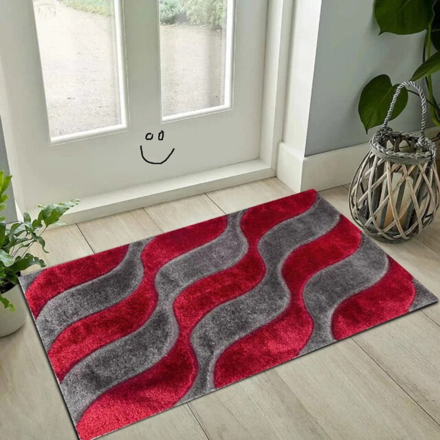 3D Luxury Shaggy Rug Soft & Stylish Modern Area Rug For Living Room & Bedroom Floor Mats Small Door Mats