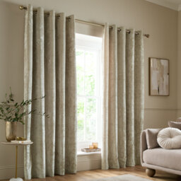 Crushed Velvet Eyelet Sheer Curtains