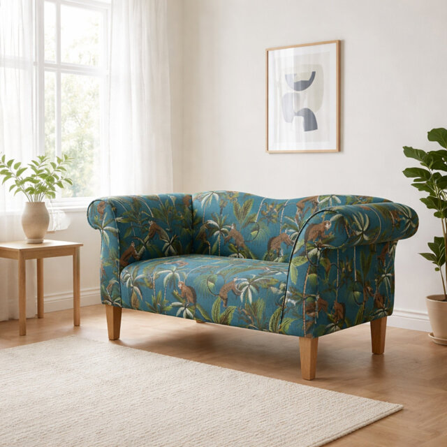 2 Seater Chaise Sofa Upholstered Made to Order Sofa