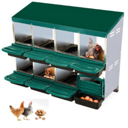Nesting Boxes For Chickens, Chicken Nesting Box, Roll Away Nesting Box, Chicken Laying Boxes, Nesting Box For Hens With Lid Cover For Chicken Coop, 8