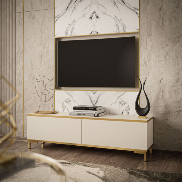 "Alexzandrya Unfinished TV Stand for TVs up to 65"""