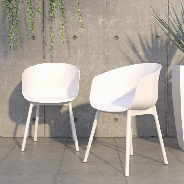 Abiageal Outdoor Patio Dining Side Chair