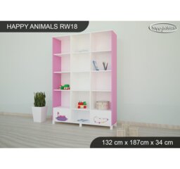187cm H X 132cm W Kids Bookcase
