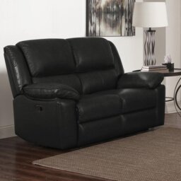 Colegrove Reclining Faux Leather Loveseat