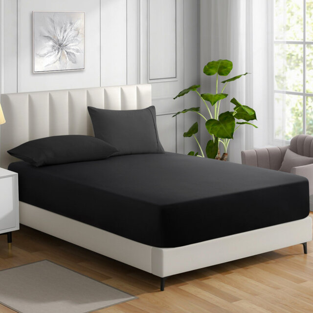 Cotton Blend Percale Fitted Sheet