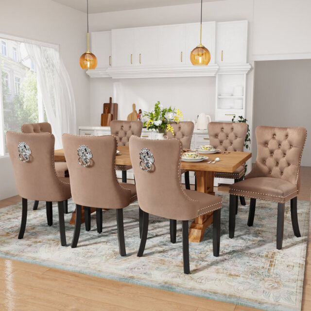 Modern Velvet Dining Chairs Dining Room Chairs Set of 8