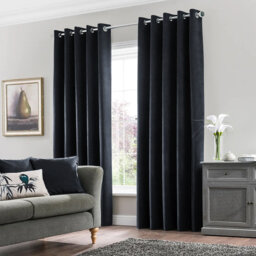 Erno Sheer Crushed Velvet Eyelet Curtains