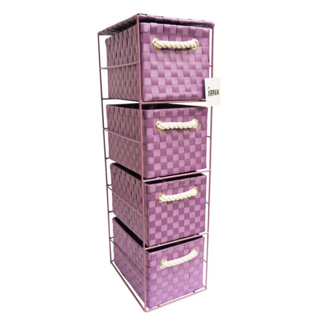 Singleton 4 Drawer 18Cm W Solid Wood Chest Of Drawers