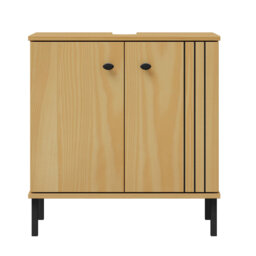 Isadora 62cm Single Bathroom Vanity Base Only in Brown
