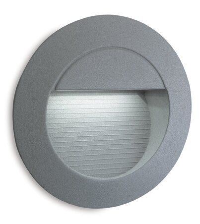 LED OUTDOOR WALL Silver Integrated LED Deck Light
