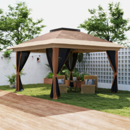 Cassy 3.5m x 3.5m Iron Pop Up Gazebo