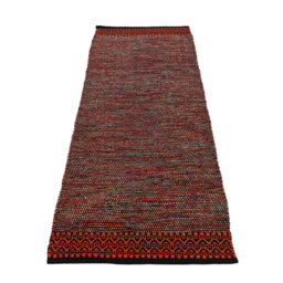 Kilim Mia Hand Woven Flatweave Cotton Orange Rug