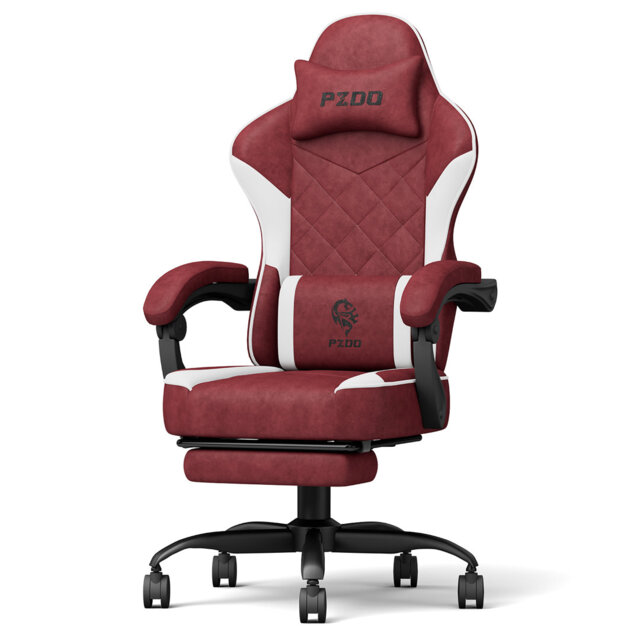 Gaming Chair, Gaming Chairs for Adults, Ergonomic Computer Chair with Headrest and Lumbar Support, Reclining Pc Gamer Chairs with Footrest, Technical