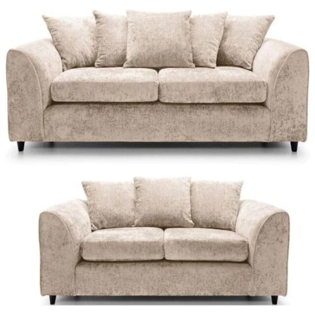 Living Room & Bedroom Seating Chenille 3+2 Seater Living Room Sets