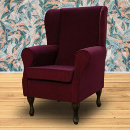 74cm Wide Tufted Velvet Wingback Chair