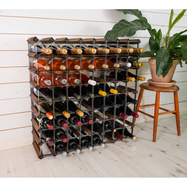Brejon 72 Bottle Solid Wood Standard Wine Bottle Rack