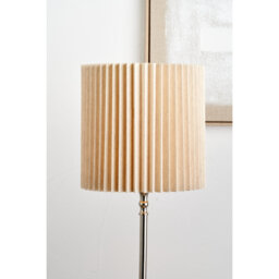 Cotton Blend Drum Lamp Shade ( Uno ) in Beige