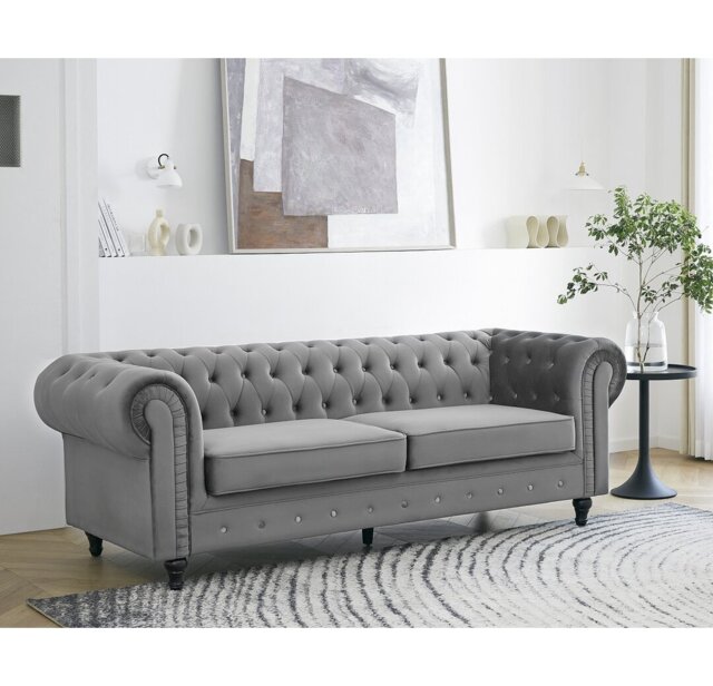 Dalessandro 3 Seater Chesterfield Sofa
