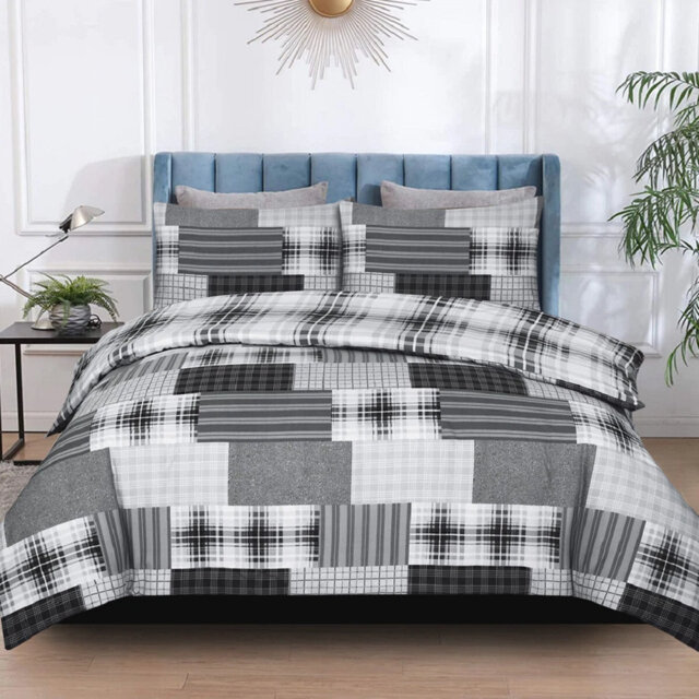 Duvet Cotton Rich Slate Black Super King