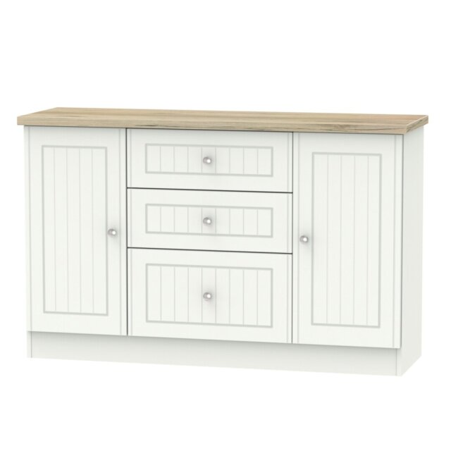 Fully Assembled McClusky 79 Cm Wide 3 Drawer Sideboard