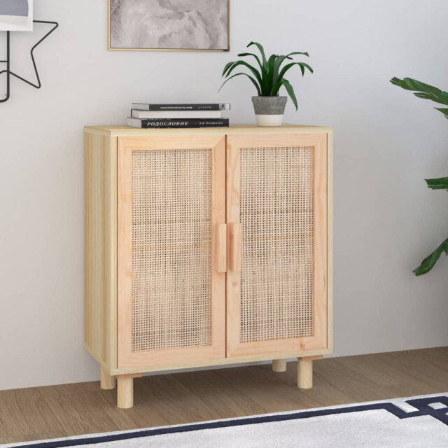 Charlita 60 Cm Wide Pine Wood Sideboard