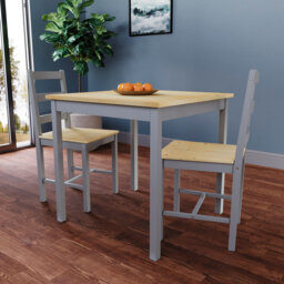 Anavia 2 - Person Solid Pine Solid Wood Dining Set