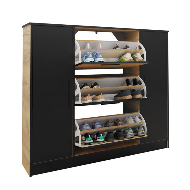 Bertolino 3 Pair Shoe Storage Cabinet