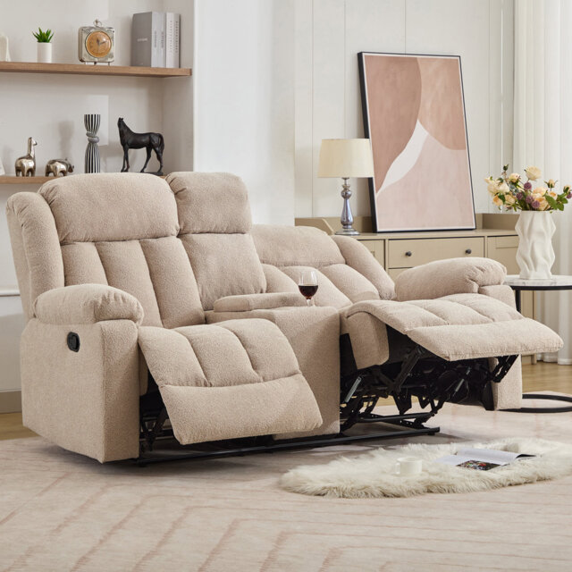 Berroa 2 Seat Recliner Sofa with Centre Console