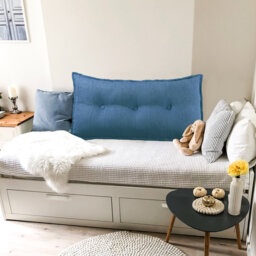 Sit-up Back Comfort Button Tufted Decorative Headboard Back Support Throw Pillow, Accent Body Pillow for Side Sleepers