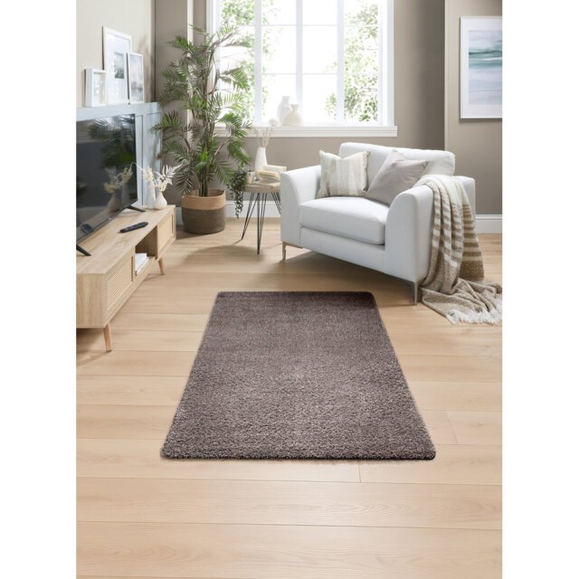 My Rug Fleck Mocha 100cm Diametre Shaggy Circle Rug