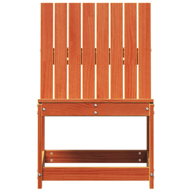 House of Hampton Garden Chair Wax Brown Solid Wood Pine