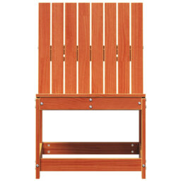 House of Hampton Garden Chair Wax Brown Solid Wood Pine