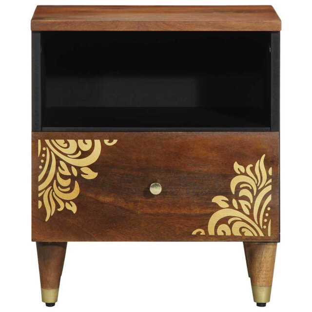 40cm W Solid Wood Bedside Table