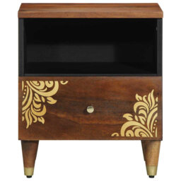 40cm W Solid Wood Bedside Table