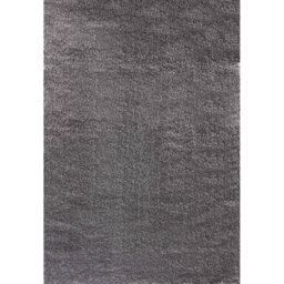 Asharn Solid Colour Shaggy SILVER Indoor / Outdoor Area Rug