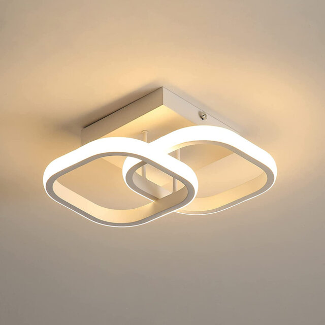 Nikolaos Dimmable 2-Light 23.5 Cm LED Semi Flush Mount