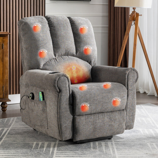 Babsi 91cm Wide Lift Assist Standard Recliner with Massager