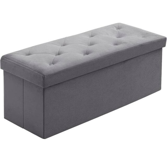Velvet Storage Bench