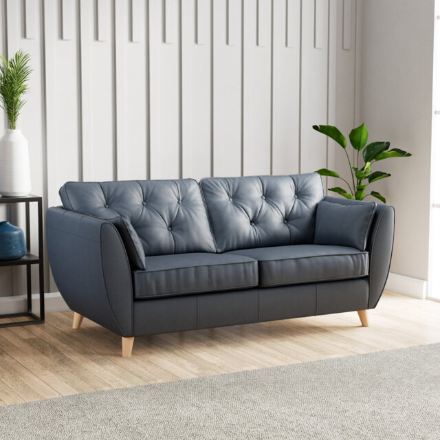Marylin 3 Seater Leather Sofa