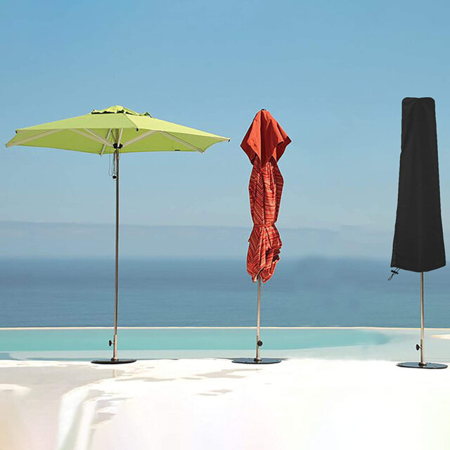 High Density Patio Outdoor Waterproof Umbrella Cover, Windproof UV-Resistant Market Parasol Cover