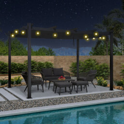 3.6m x 3m Metal Pergola