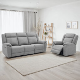 Beola 3+1 Linen Electric Recliner Sofa Set
