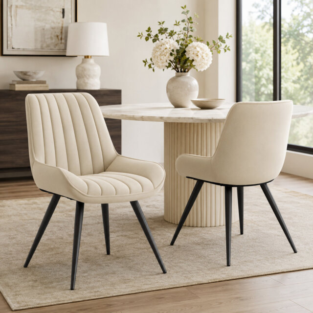 43.7cm H Polyester Upholstered Upholstered Back Side Chair