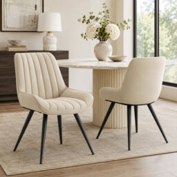 43.7cm H Polyester Upholstered Upholstered Back Side Chair