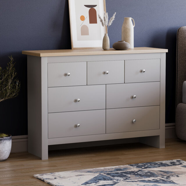 Morley 111.5cm W 7 - Drawer Chest of Drawers
